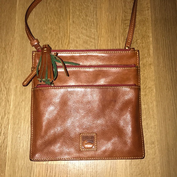Dooney & Bourke Handbags - Dooney & Bourke Light Brown Leather Crossbody